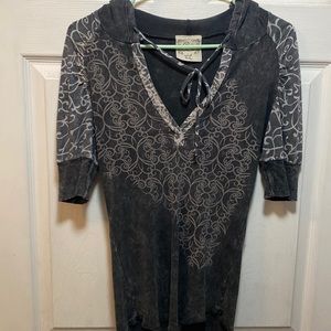 G Girl Short Sleeve Shirt With Hood